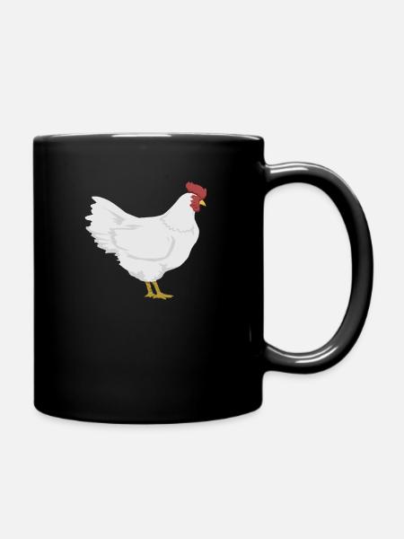Huhn - Tasse einfarbig - Schwarz
