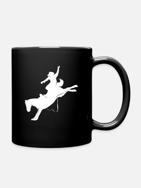 Cowboy - Tasse einfarbig - Schwarz