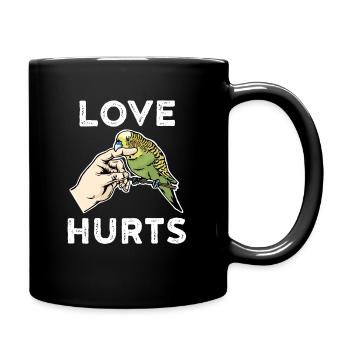 perruche - Mug uni - noir - Droite