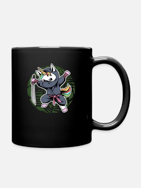 Licorne Ninja - Mug uni - noir