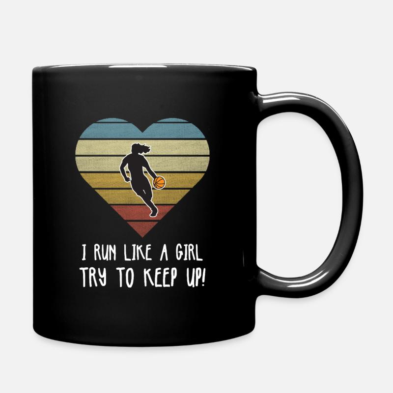Mädchen Basketball Geschenk Design - Tasse einfarbig - Schwarz