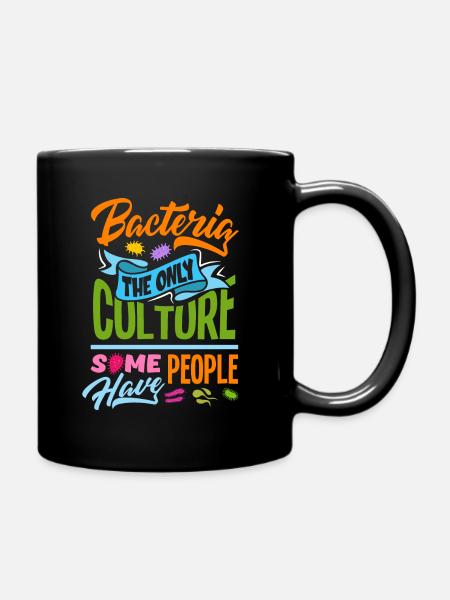Bacteria Biology Biochemistry Chemistry Microbiology - Full Colour Mug - black
