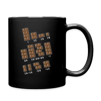 Chocolats fraction mathématiques mathématiques - Mug uni - noir - Droite