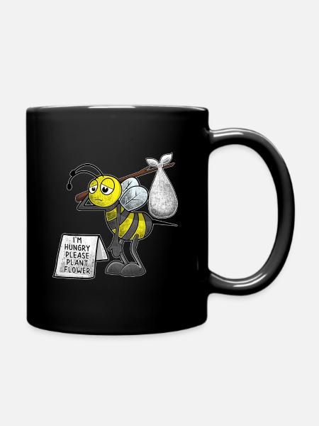 Apiculteur apiculteur apiculteur abeille plante fleur - Mug uni - noir