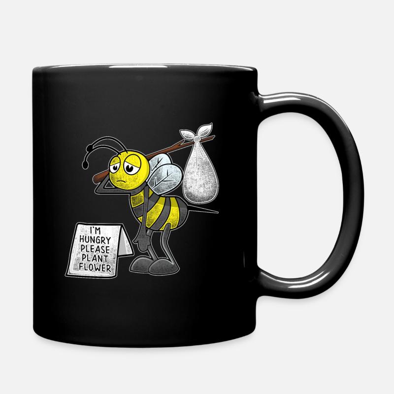 Bee beekeeper Beekeeper Bee Plant Flower - Full Colour Mug - black