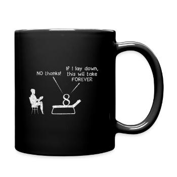 Huit 8 maths maths maths thérapeute - Mug uni - noir - Droite