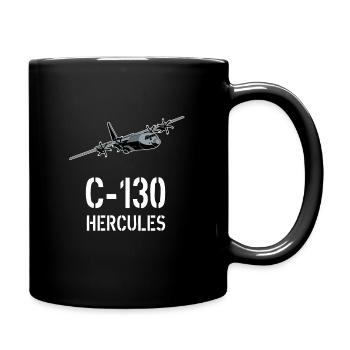 C130 Hercules design - Mug uni - noir - Droite