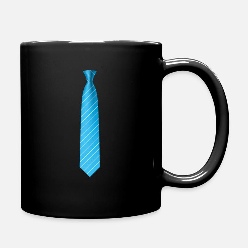 Krawatte Krawatte Abschlussballentwurf - Tasse einfarbig - Schwarz