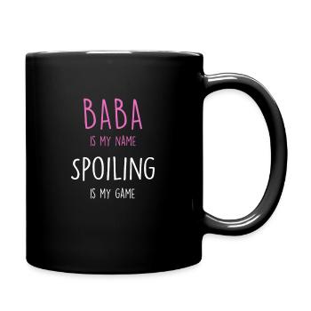 Baba Grandma Gift design - Full Colour Mug - black - Right