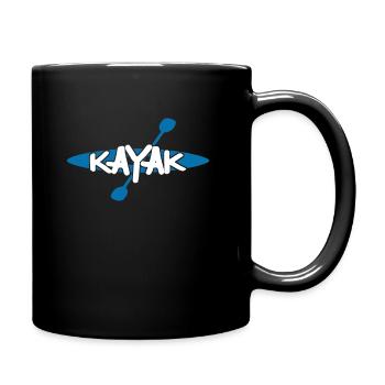 Cadeau de sports nautiques en kayak je canoë kayak kayakiste - Mug uni - noir - Droite