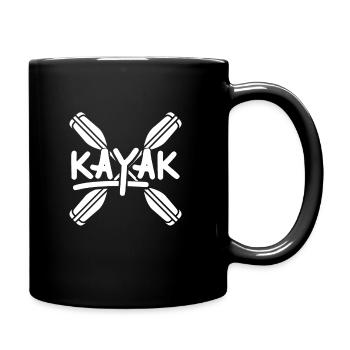Cadeau de sports nautiques en kayak je canoë kayak kayakiste - Mug uni - noir - Droite