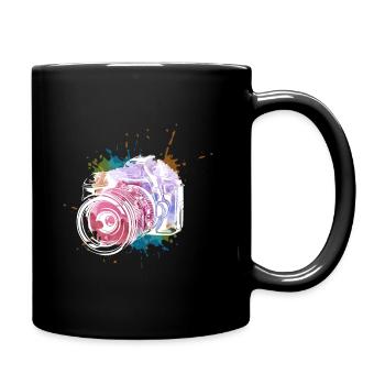 Photographer gift I photography camera - Full Colour Mug - black - Right