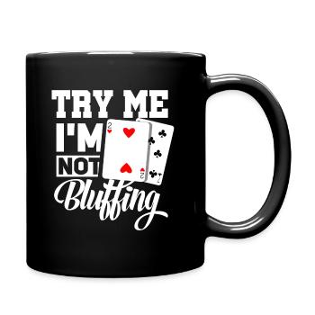 Jeu de poker Texas Holdem cadeau I poker - Mug uni - noir - Droite