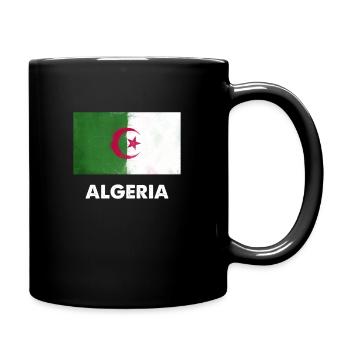 Algeria Flag design | Algerian design - Full Colour Mug - black - Right