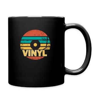 Cadeau de disque vinyle rétro, je collectionne les disques - Mug uni - noir - Droite