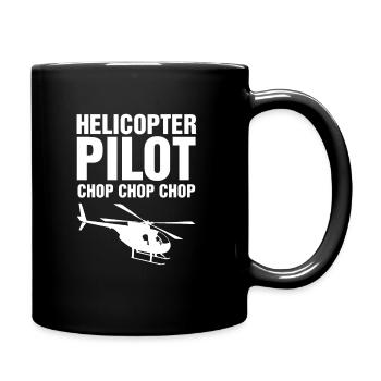 Helicopter Pilot Gift I Helicopter Helicopter - Full Colour Mug - black - Right