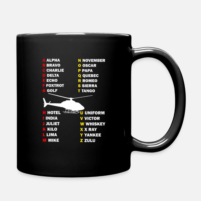 Pilote d'hélicoptère cadeau je hélicoptère hélicoptère - Mug uni - noir