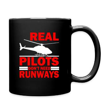 Helicopter Pilot Gift I Helicopter Helicopter - Full Colour Mug - black - Right