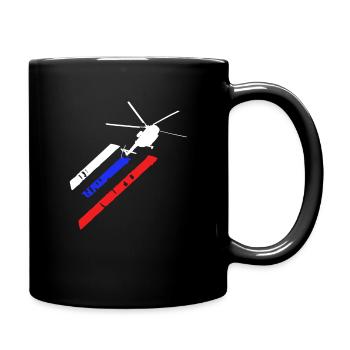 Pilote d'hélicoptère cadeau je hélicoptère hélicoptère - Mug uni - noir - Droite