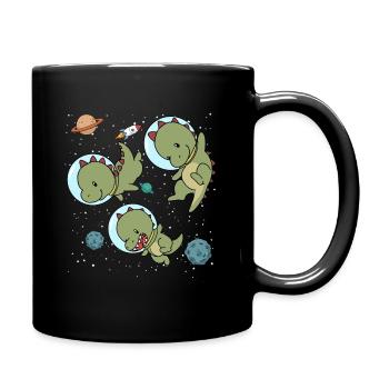 Dinosaure spatial - Mug uni - noir - Droite