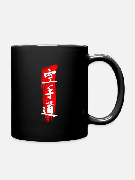 Karate Karatedo In Japanischen Schriftzeichen - Tasse einfarbig - Schwarz