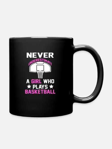 Joueur de basket fille cadeau I streetball - Mug uni - noir