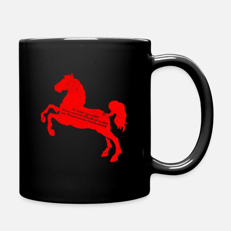 Niedersachsen Hymne Freiheit Und Eiche Wappen - Tasse einfarbig - Schwarz