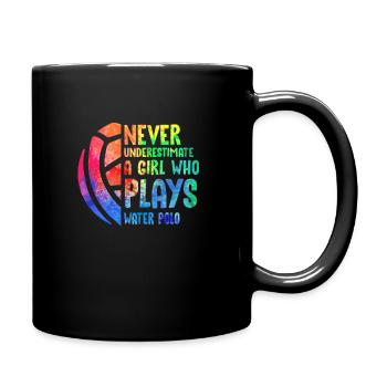 Cadeau de fille de water-polo - Mug uni - noir - Droite