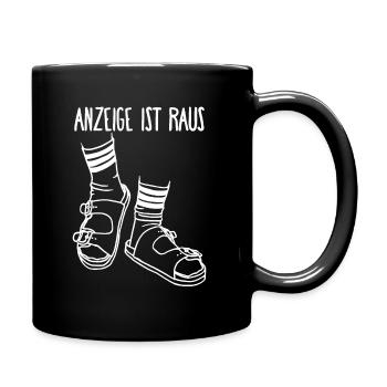 Alman cooles Geschenk für Deutsche - Tasse einfarbig - Schwarz - Rechts