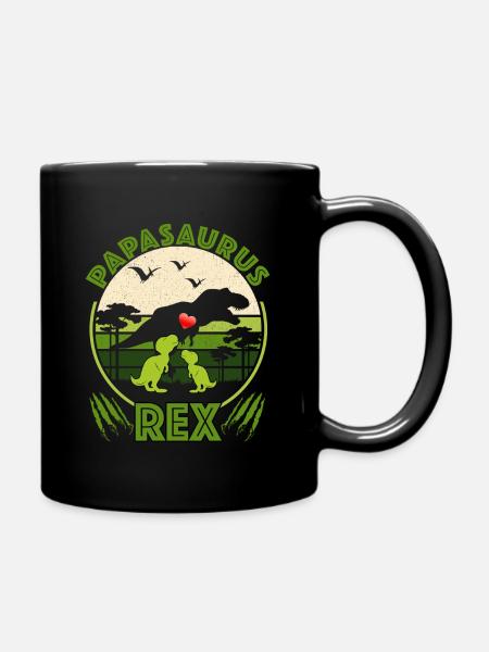 Papasaurus Rex - Mug uni - noir