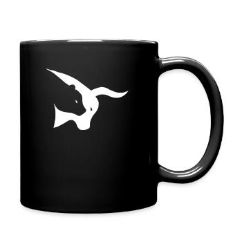Bear versus bull shirt for traders - Full Colour Mug - black - Right