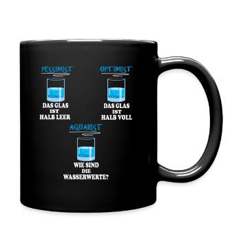 Aquarianer Aquarium Aquascaping Aquaristik - Tasse einfarbig - Schwarz - Rechts