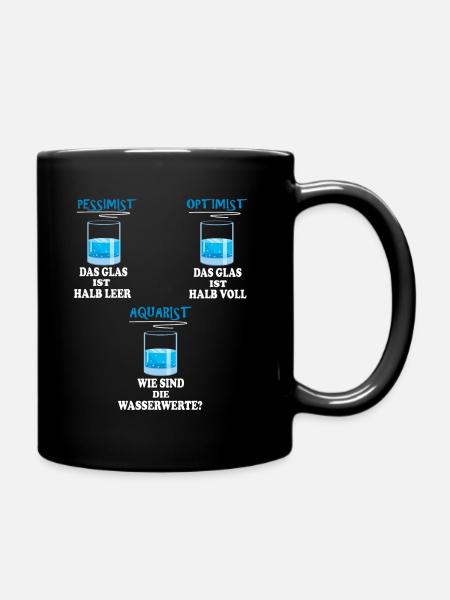 Aquarianer Aquarium Aquascaping Aquaristik - Tasse einfarbig - Schwarz