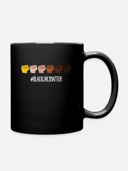 I CAN'T BREATHE - Black Lives Matter - Full Colour Mug - black