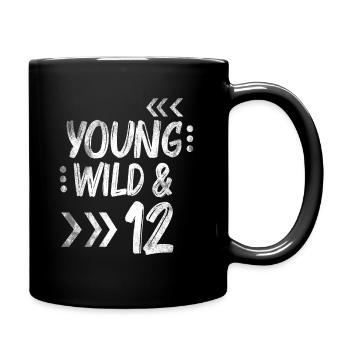 Anniversaire douze ans 12 cadeau d'anniversaire - Mug uni - noir - Droite
