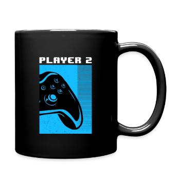 Gamer Player 2 - Full Colour Mug - black - Right