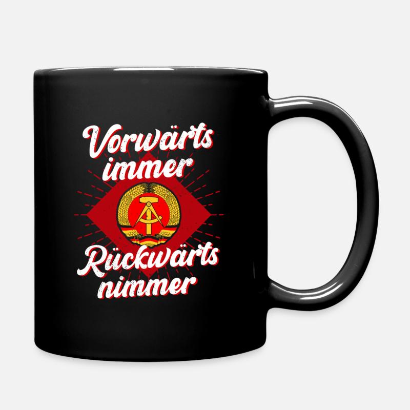 DDR Vorwärts Immer Rückwärts Nimmer - Tasse einfarbig - Schwarz