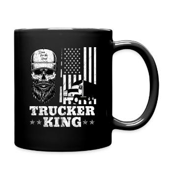 Chauffeurs de camion, chauffeurs de camion, camionneurs, chauffeurs de camion - Mug uni - noir - Droite