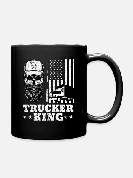 Truck drivers, truck drivers, truckers, truck drivers - Full Colour Mug - black