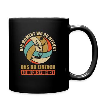 Beach volleyball player gift I volleyball player - Full Colour Mug - black - Right