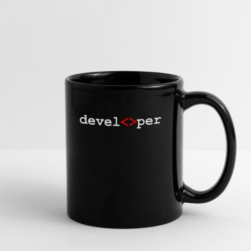 Developer Entwickler Programmierer Tasse einfarbig