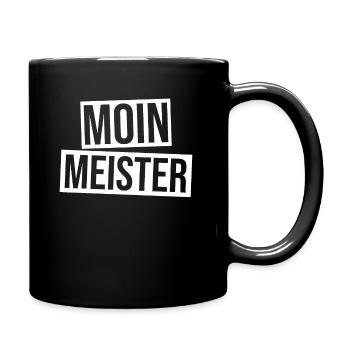 Moin Meister - Tasse einfarbig - Schwarz - Rechts