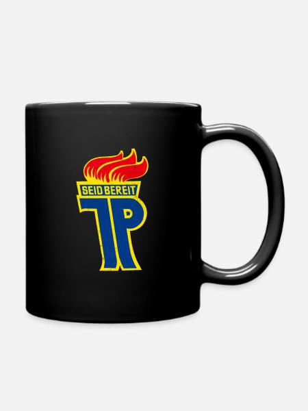 DDR Pionierorganisation Ernst Thälmann - Tasse einfarbig - Schwarz