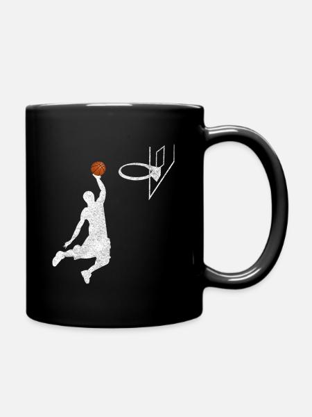 Basketball Dunk Basketballer Cadeau Vintage - Mug uni - noir