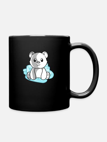 Polar bear polar bear - Full Colour Mug - black