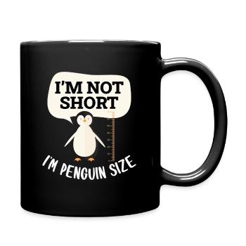Pinguin - Tasse einfarbig - Schwarz - Rechts