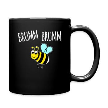 Brumm Brumm Hummel - Tasse einfarbig - Schwarz - Rechts