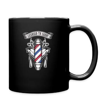 Barber Barbershop Barber Beard - Full Colour Mug - black - Right