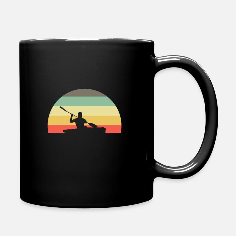 Kayak kayak rétro - Mug uni - noir