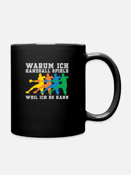 Handballspieler Handball Handballer - Tasse einfarbig - Schwarz